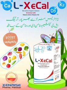 L-XeCal Tablets  (100% Organic Vit-D3, Alge Cal+Multi Trace Minerals Nutritional Supplement)