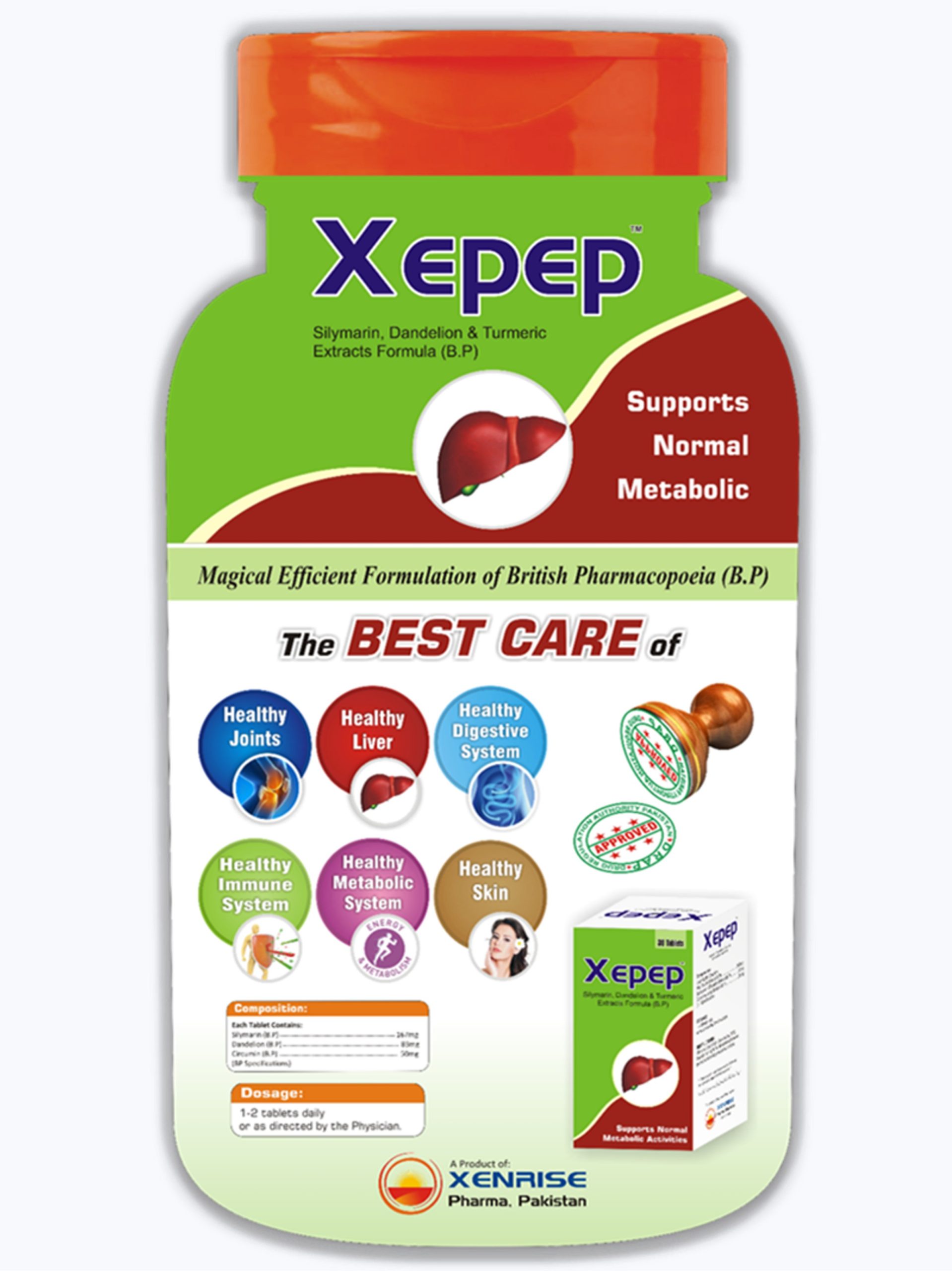 Xepep Tablets (100% Organic Metabolic Booster Nutritional Supplement with Essential Minerals) - Image 3