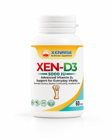 XEN-D3 5000 IU Tablets | Advanced Vitamin D3 Support for Everyday Vitality | Stronger Bones, Better Immunity & Healthier Life