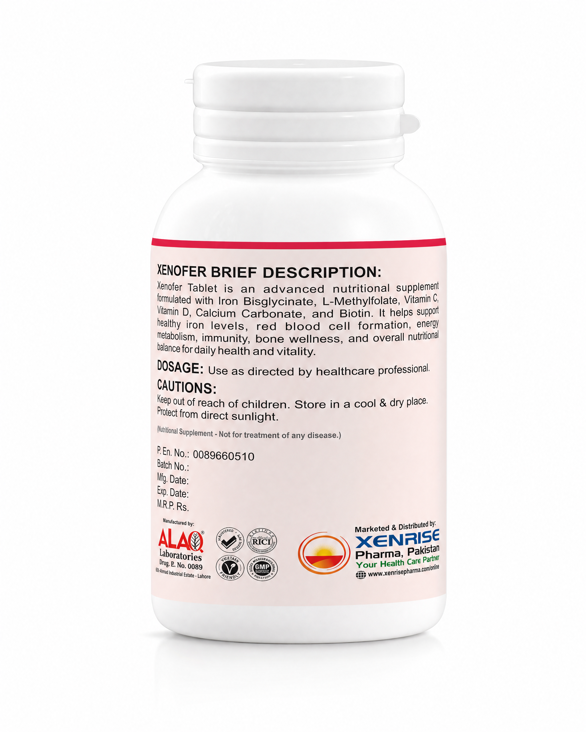 XENOFER Tablets | Advanced Iron, Folate, Vitamins & Biotin Formula | Supports Healthy Blood, Energy & Wellness - Image 4