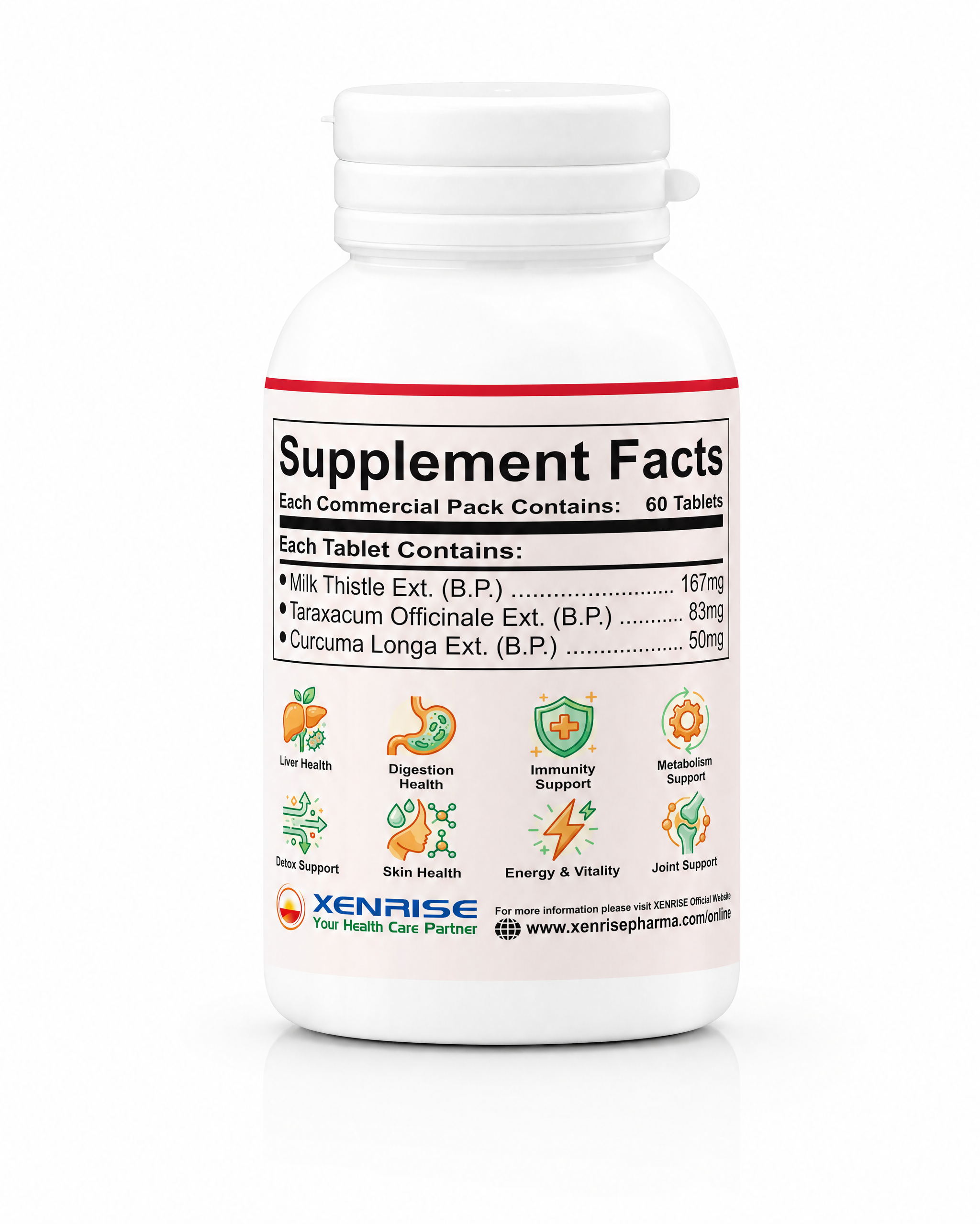 XEPEP Tablets | Advanced Liver & Metabolic Support | 100% Organic Nutritional Formula for Liver Health, Detox Support & Digestive Wellness - Image 3