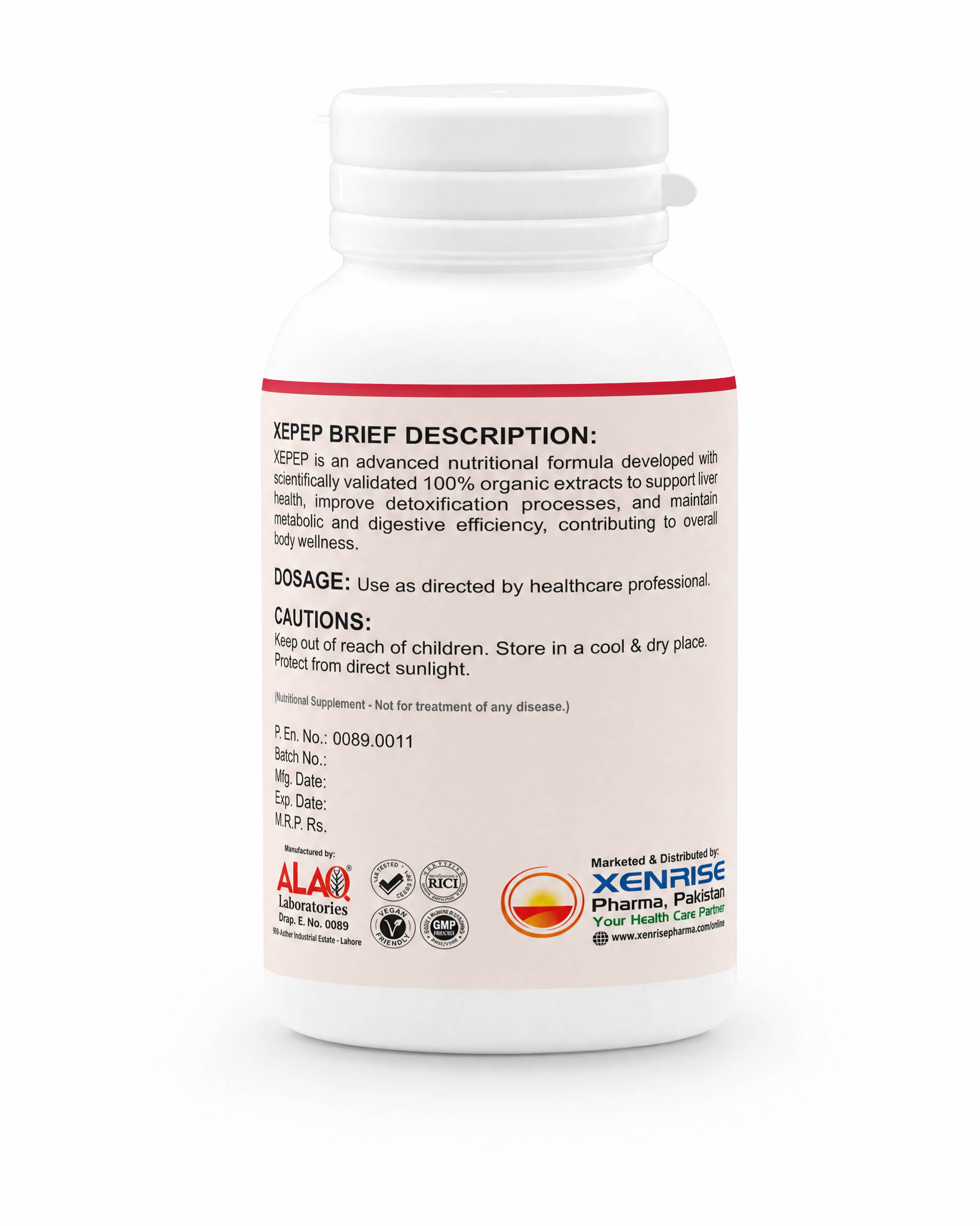XEPEP Tablets | Advanced Liver & Metabolic Support | 100% Organic Nutritional Formula for Liver Health, Detox Support & Digestive Wellness - Image 4