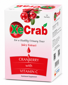 XECRAB SACHET | Cranberry with Vitamin C | Nutritional Support for a Healthy Urinary Tract