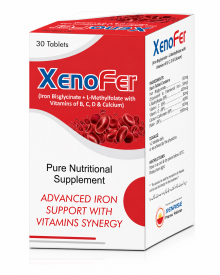 XENOFER Tablets | Advanced Iron, Folate, Vitamins & Biotin Formula | Supports Healthy Blood, Energy & Wellness