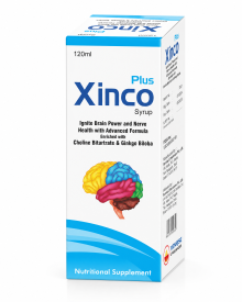 XINCO PLUS SYRUP | Ignite Brain Power & Nerve Health | Advanced Brain, Memory, Focus & Nerve Support Formula with Choline Bitartrate & Ginkgo Biloba