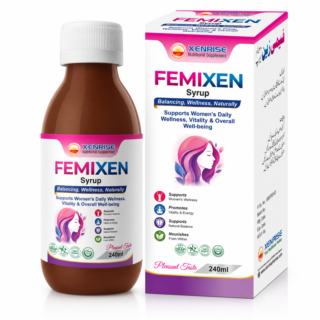 femixen 240ml syrup mockup 01 femixen 240ml syrup mockup 01